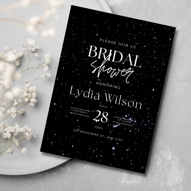 Starry Night Bridal Shower Celestial invitation  (Creator Uploaded)