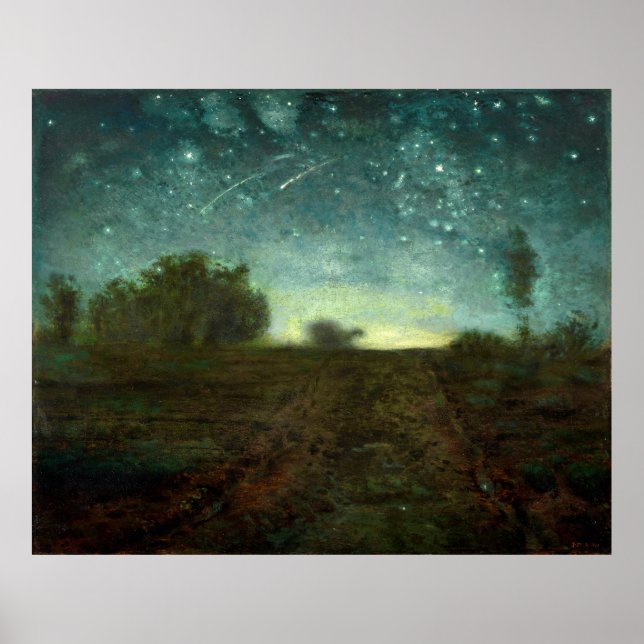 Starry Night by Jean-François Millet (ca. 1850–65) Poster (Front)