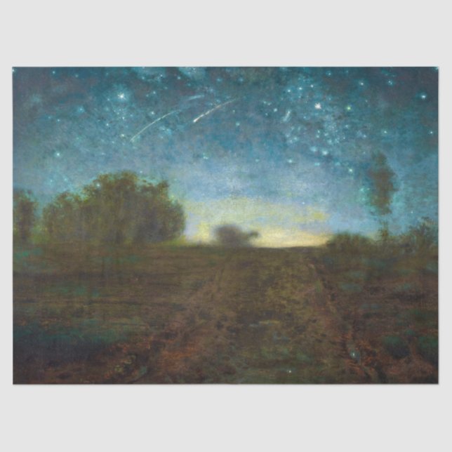 Starry Night by Jean-Francois Millet Tissue Paper (Front)