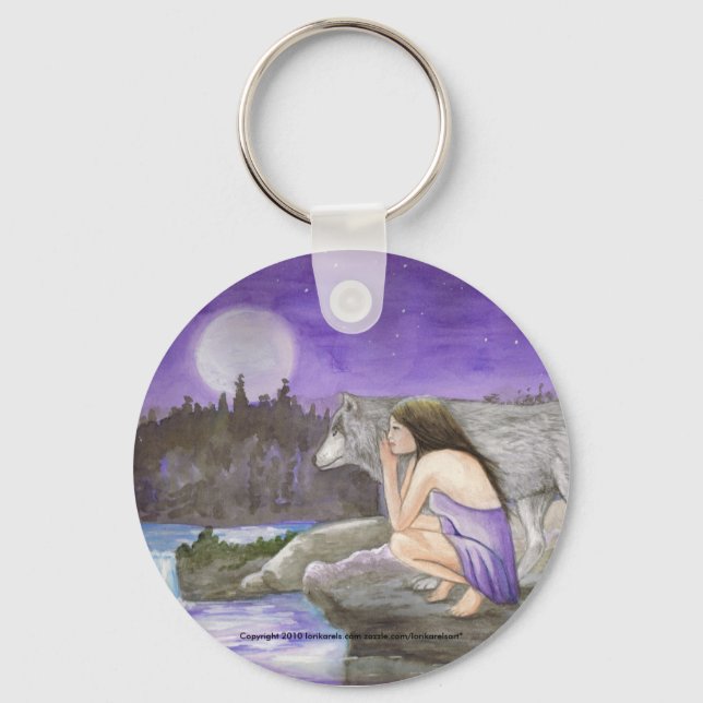 starry night by Lori Karels Key Ring (Front)