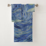 "Starry Night" by Van Gogh Bath Towel Set<br><div class="desc">This design features a very high resolution unaltered and unedited reproduction of Van Gogh's famous "Starry Night" painting.</div>