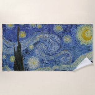 "Starry Night" by Van Gogh Beach Towel
