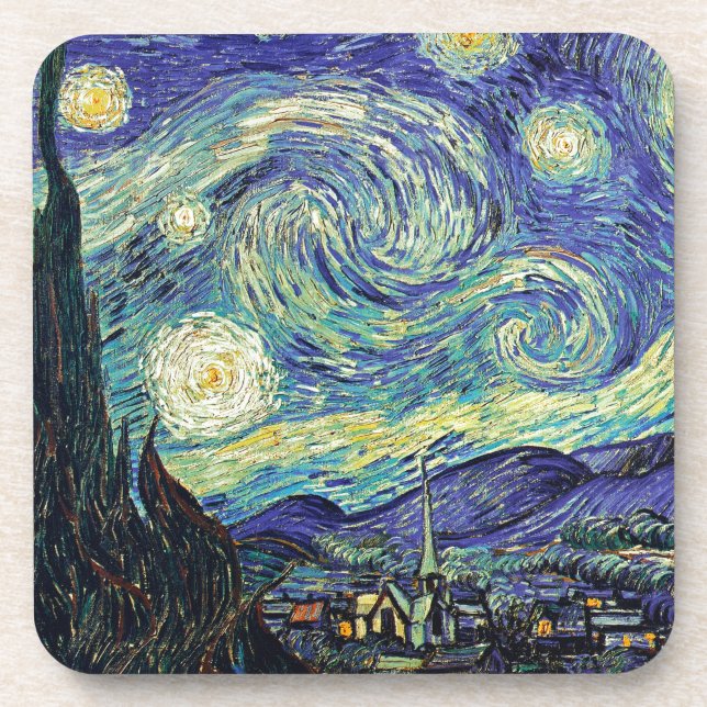 Starry Night by van Gogh Coaster (Front)
