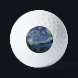 "Starry Night" by Van Gogh Golf Balls<br><div class="desc">This design features a very high resolution unaltered and unedited reproduction of Van Gogh's famous "Starry Night" painting.</div>