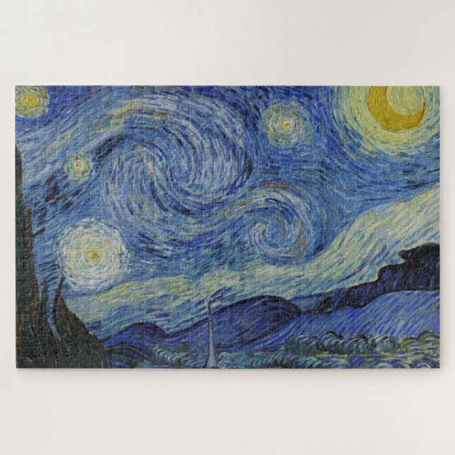 "Starry Night" by Van Gogh Jigsaw Puzzle (Horizontal)