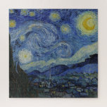 "Starry Night" by Van Gogh Jigsaw Puzzle<br><div class="desc">This design features a very high resolution unaltered and unedited reproduction of Van Gogh's famous "Starry Night" painting.</div>