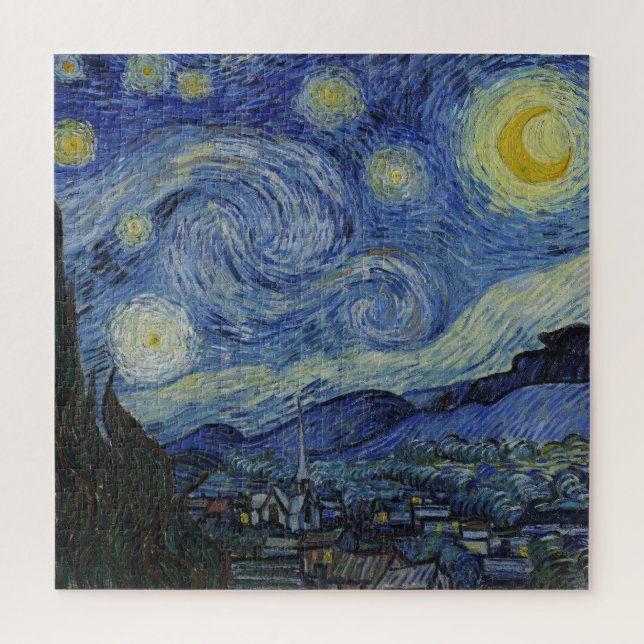 "Starry Night" by Van Gogh Jigsaw Puzzle (Vertical)