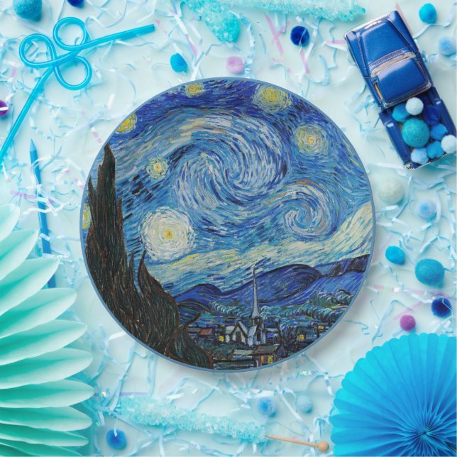 Starry Night by van Gogh Paper Plates (Party)