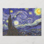 Starry Night by Van Gogh Patio Party Invitation<br><div class="desc">Invite friends and family over for a night to enjoy sitting out under the stars and having a party. Customise with your own information.</div>