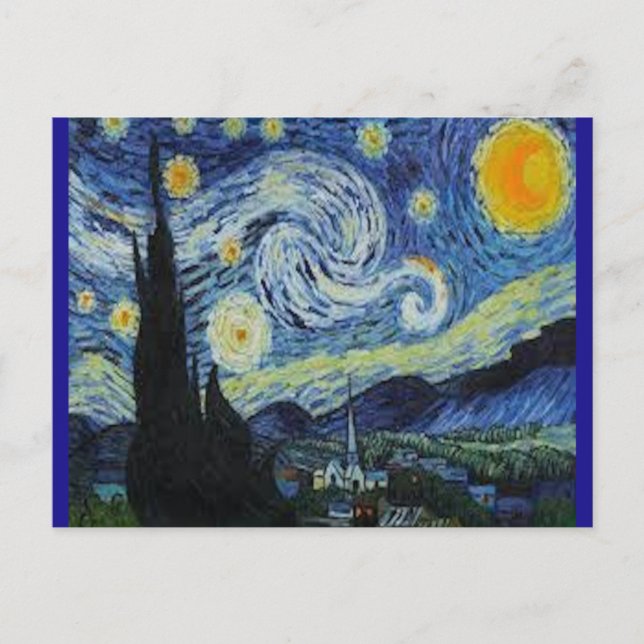 Starry Night by Van Gogh  Postcard (Front)