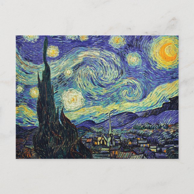 Starry Night by van Gogh Postcard (Front)