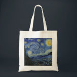 "Starry Night" by Van Gogh Tote Bag<br><div class="desc">This design features a very high resolution unaltered and unedited reproduction of Van Gogh's famous "Starry Night" painting.</div>
