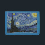 "Starry Night" by Van Gogh Trifold Wallet<br><div class="desc">This design features a very high resolution unaltered and unedited reproduction of Van Gogh's famous "Starry Night" painting.</div>