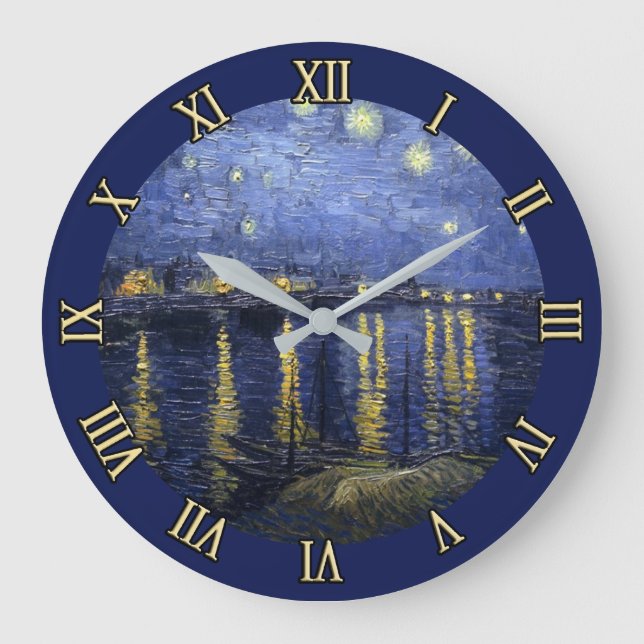 Starry Night by van Gogh Wall Clock (Front)