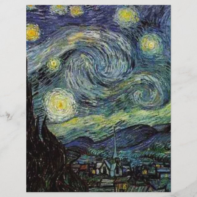 Starry Night by Vincent van Gogh. (Front)