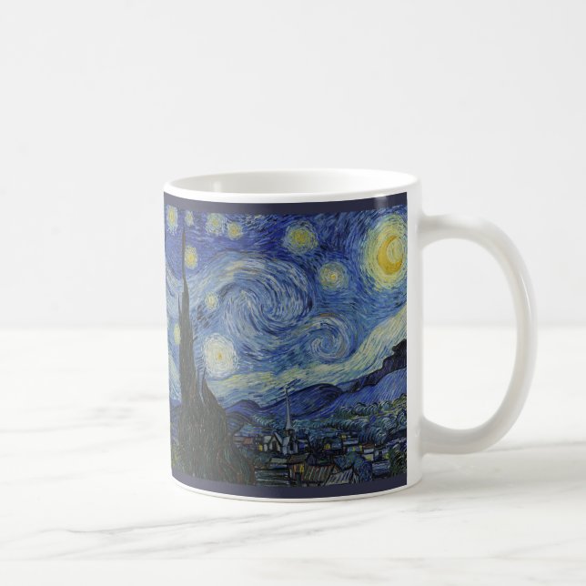 Starry Night by Vincent van Gogh - 1889 Coffee Mug (Right)