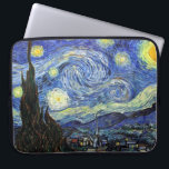 Starry Night By Vincent Van Gogh 1889 Laptop Sleeve<br><div class="desc">To the best of my knowledge these images are in public domain and believed to be free to use without restriction in the US. 
 Please contact me if you discover that any of these images are not in Public Domain.</div>