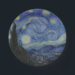 Starry Night by Vincent van Gogh - 1889 Paper Plate<br><div class="desc">Welcome to DELIGHTS! We are open. Do a favour for your family and friends and give them our link: http://www.zazzle.com/Delights?rf=238549869542096443*</div>