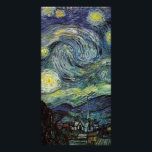 Starry Night by Vincent van Gogh. Card<br><div class="desc">Famous fine art Starry Night by Vincent van Gogh.  Impressionism,  landscape oil painting.</div>