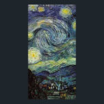 Starry Night by Vincent van Gogh. Card<br><div class="desc">Famous fine art Starry Night by Vincent van Gogh.  Impressionism,  landscape oil painting.</div>