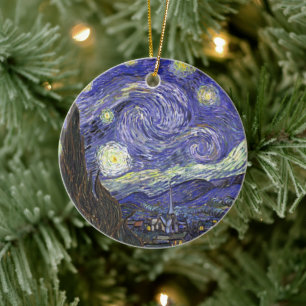 Starry Night by Vincent van Gogh Ceramic Ornament