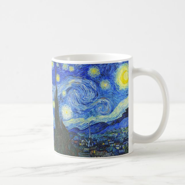 Starry Night by Vincent van Gogh Coffee Mug (Right)