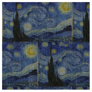 Starry Night by Vincent Van Gogh Fabric