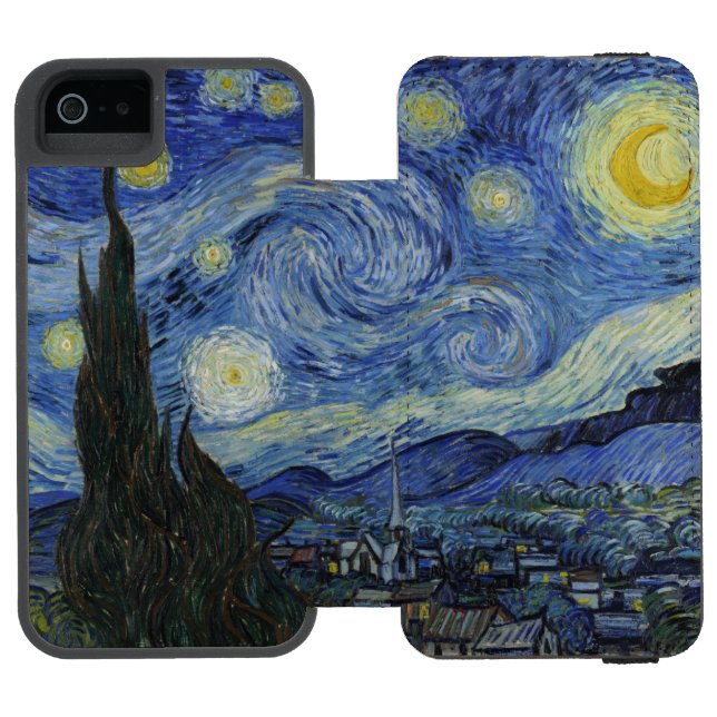 Starry Night by Vincent Van Gogh Incipio iPhone Wallet Case (Folio Open)