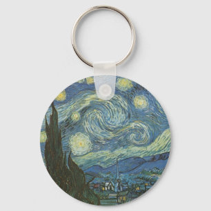 Starry Night by Vincent Van Gogh Key Ring