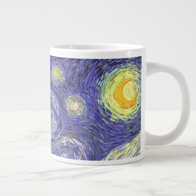 Starry Night by Vincent van Gogh Large Coffee Mug (Right)
