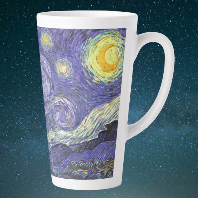 Starry Night by Vincent van Gogh Latte Mug (Creator Uploaded)