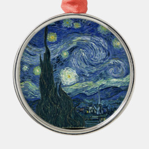 Starry night by Vincent Van Gogh Metal Ornament