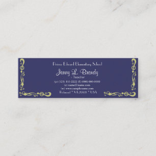 Starry Night by Vincent van Gogh. Mini Business Card