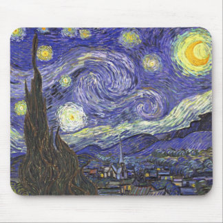 Starry Night by Vincent van Gogh Mouse Pad