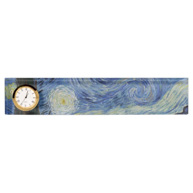 Starry Night by Vincent Van Gogh Nameplate (Front)