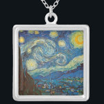 Starry Night by Vincent van Gogh Necklace<br><div class="desc">Most definitely Van Gogh's most recognised paintings.</div>