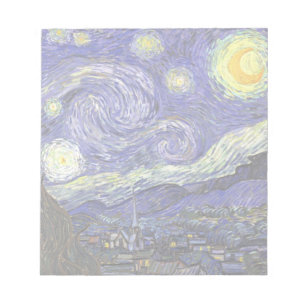 Starry Night by Vincent van Gogh Notepad