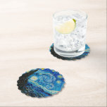 Starry Night by Vincent van Gogh, Paper Coaster<br><div class="desc">Van Gogh's famous painting,  Starry Night.</div>