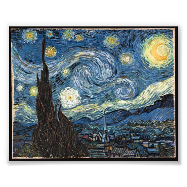 Starry Night by Vincent Van Gogh Photo Print (Front)