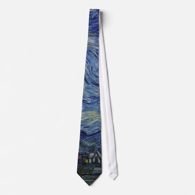 Starry Night by Vincent Van Gogh Tie (Front)