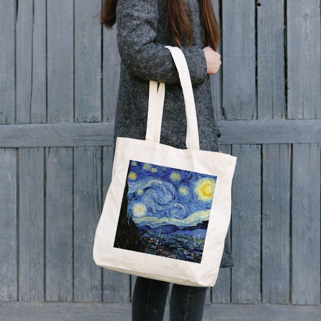 Starry Night by Vincent van Gogh Tote Bag (Creator Uploaded)