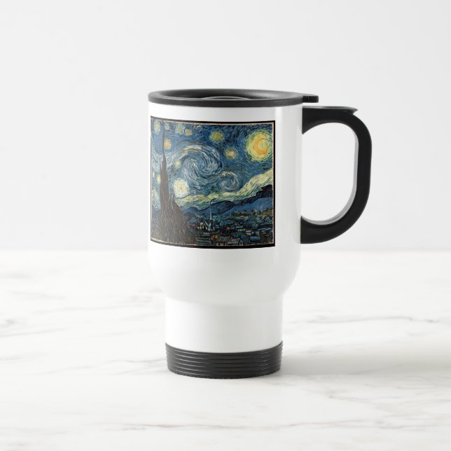 Starry Night by Vincent Van Gogh Travel Mug (Right)