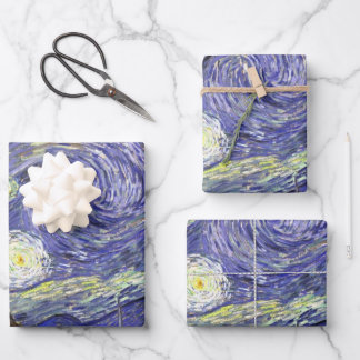 Starry Night by Vincent van Gogh Wrapping Paper Sheet