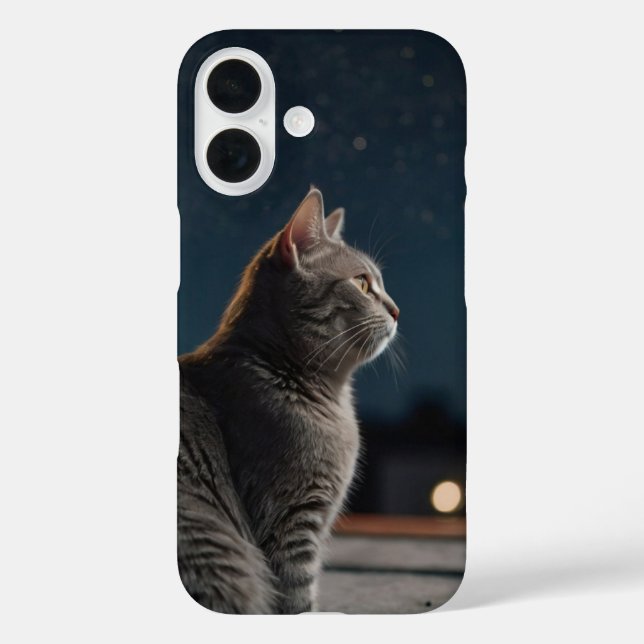 Starry Night Cat Case-Mate iPhone Case (Back)