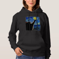 Starry Night Cat, Van Gogh Cat Lover Cat Dad Mum T