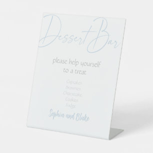 Starry Night Celestial Dessert Bar Pedestal Sign