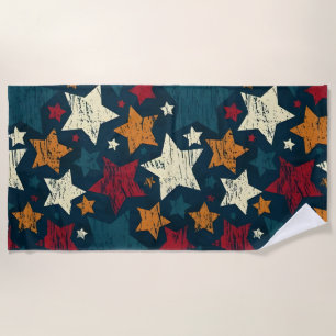 Starry Night Chaos Beach Towel