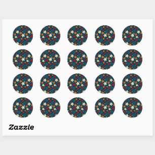 Starry Night Chaos Classic Round Sticker