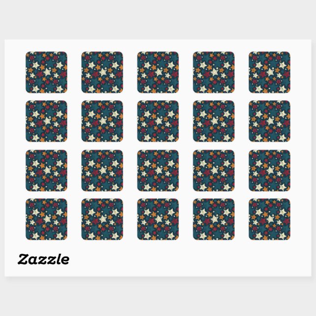 Starry Night Chaos Square Sticker (Sheet)