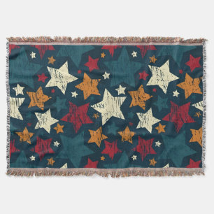 Starry Night Chaos Throw Blanket